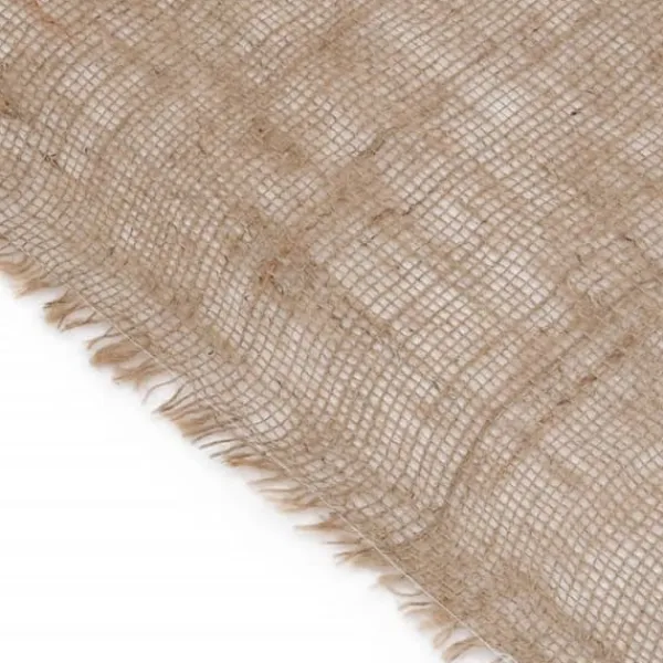 Best Mångsidig juterulle i 100% naturlig jute - Perfekt för dekoration och hantverk | Storlek: 1x50 m | 200 gsm Markduk & Fiberduk