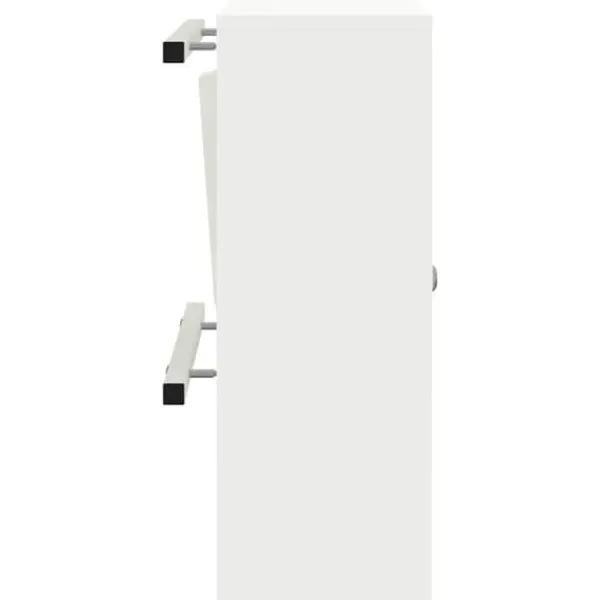 New Modern stålbrevlåda - Vattentät och säker med lås | Färg: Vit | Storlek: 30x23x55 cm Postlådor & Brevlådor