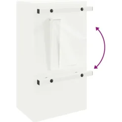 New Modern stålbrevlåda - Vattentät och säker med lås | Färg: Vit | Storlek: 30x23x55 cm Postlådor & Brevlådor