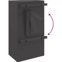 Discount Modern stålbrevlåda för utomhusbruk | Färg: Svart | Storlek: 30x23x55 cm Postlådor & Brevlådor