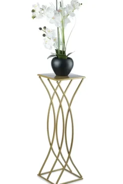 New Modernt blomsterställ, guld, 75 cm Krukor & Växtbehållare