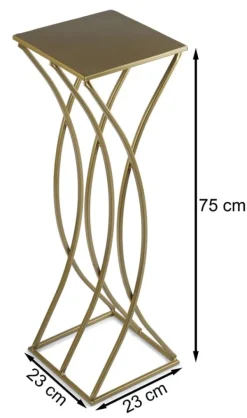 New Modernt blomsterställ, guld, 75 cm Krukor & Växtbehållare
