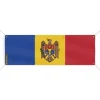 Moldaviens flagga banner 8 öljetter 50x150 cm