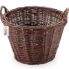 Clearance Mörk rottingkorg för skörd av frukt, grönsaker, potatis, blomkruka, rökt ballong, 45 cm, utan insats Trädgårdskorgar