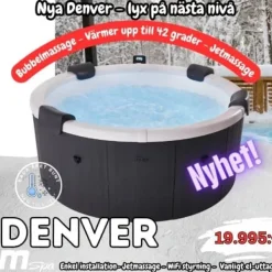 Outlet MSpa F-DE066W Denver Frame Spa & Utomhusbad