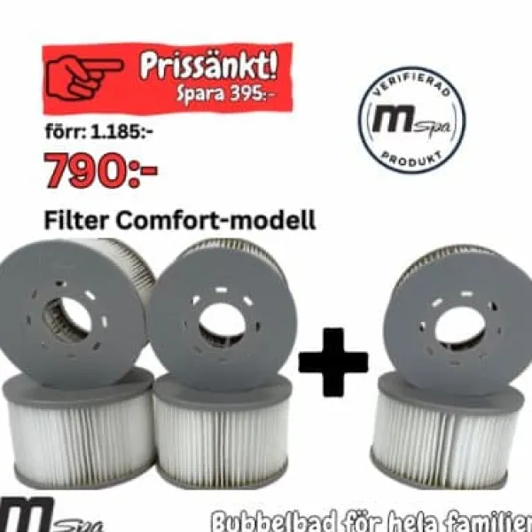 M-Spa Filterkampanj 3 För 2 Comfort-Serien