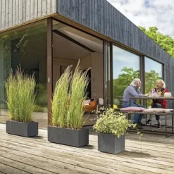 Sale Muret Planter - DEROMA - Millennium R - Antracit - Med vattenreserv - 59 cm Krukor & Växtbehållare