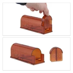 Musfälla, 6,5x17x6 cm, Orange Skadedjursfällor