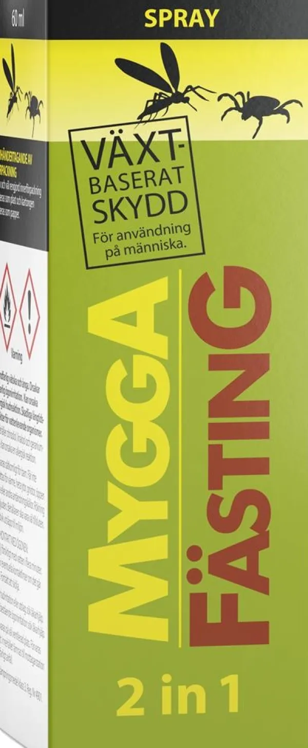 MYGGA FÄSTING 2in1 60 ML, myggmedel spray, fästingmedel
