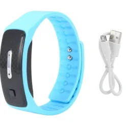Discount Myggavvisande Armband USB Laddande Ultraljuds Myggavvisande Armbandsklocka Blå Insektsmedel & Djuravvisande Medel
