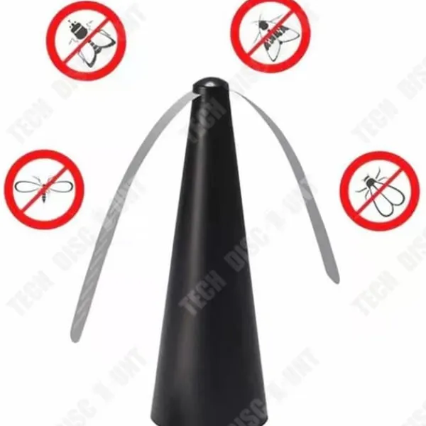 Outlet Myggavvisande fläkt - TD® - Multifunktionell - Ultra-tyst - 25x9cm - Svart Insektsmedel & Djuravvisande Medel