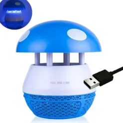 Myggfångande lampa - TD® - Uppladdningsbar - 16.5cm - icke giftig - Blå nattlampa