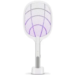 Myggfångare - Elektrisk flugsmälla - 3000V - 1200mAh - USB-laddning - Tre i ett