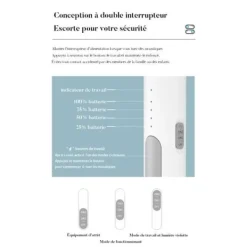 Myggfångare - Elektrisk flugsmälla - 3000V - 1200mAh - USB-laddning - Tre i ett
