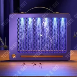 Sale Mygglampa 2000mA Myggavvisande lampa med violett ljus Tät galler Mygglampa för hemmet Insektsmedel & Djuravvisande Medel