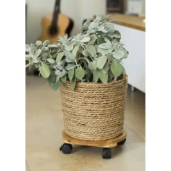 NATUR Växthylla på hjul - Kompositbambu - H8 x Ø30 cm
