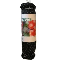 NATURE Primo 10 x 10 m svart fågelnät - 28 mm maskstorlek - 12 gr/m² polyeten För Fåglar & Småvilt