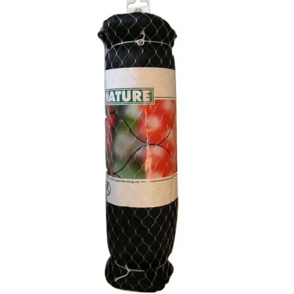 NATURE Primo 10 x 10 m svart fågelnät - 28 mm maskstorlek - 12 gr/m² polyeten För Fåglar & Småvilt