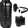 NATURE Vattenuppsamlingssats - 100 liter - Kolumnform - Anti-UV-behandlad - Tillverkad i Europa - Svart