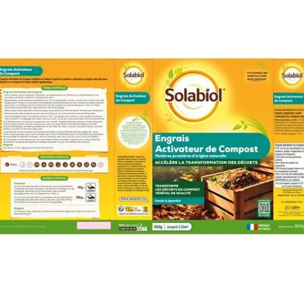 Naturlig kompostaktivator färdig att använda 900g - Solabiol