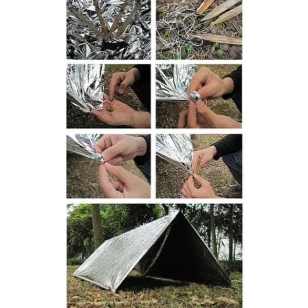 Sale nödfilt Survival Rescue First Aid Folie Termisk filt 130x210cm Beredskapsplaner