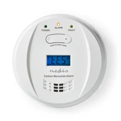 Online Nedis Kolmonoxid Alarm | Batteridriven | Batterilängd upp till: 5 år | Med paus knapp | Med testknapp | 85 dB | Vit Rök- & Koloxiddetektorer