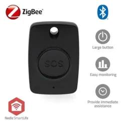 Nedis Smart Panic Knapp | Zigbee 3.0 | Batteritypsenergi: CR2450 | Svart