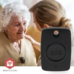 Nedis Smart Panic Knapp | Zigbee 3.0 | Batteritypsenergi: CR2450 | Svart