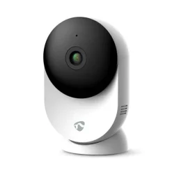 Nedis SmartLife Inomhus Kamera | 3MP Full HD 1296p | microSD (ingår inte) / Molnlagring (tillval) / Onvif | Med rörelsesensor | Nattsikt | Vit Säkerhetsmonitorer & Videokameror