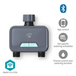 Online Nedis SmartLife Vattenkontroll | Bluetooth® | Batteridriven | IP54 | Maximalt vattentryck: 8 Bar | Android™ / IOS Bevattning