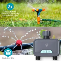 Online Nedis SmartLife Vattenkontroll | Bluetooth® | Batteridriven | IP54 | Maximalt vattentryck: 8 Bar | Android™ / IOS Bevattning