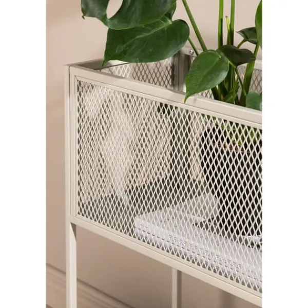New Netz korg blomlåda 30x110cm beige. Trädgårdskorgar