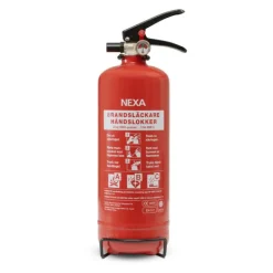 New Nexa brandsläckare, 2 Kg ABC-pulver med väggfäste (13402) Brandsläckare