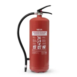 Online Nexa brandsläckare, RÖD 6kg ABC-pulver, väggfäste (13416) Brandsläckare