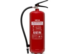 Outlet Nexa brandslukker, RÖD 6kg ABC-pulver, väggfäste Brandsläckare