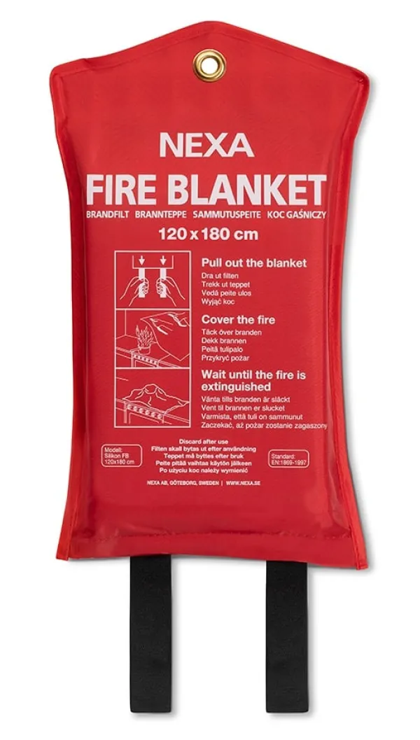 New Nexa FBS-180: Brandfilt silikon, 180 cm Brandfilt