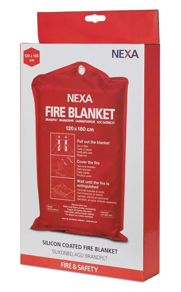 New Nexa FBS-180: Brandfilt silikon, 180 cm Brandfilt