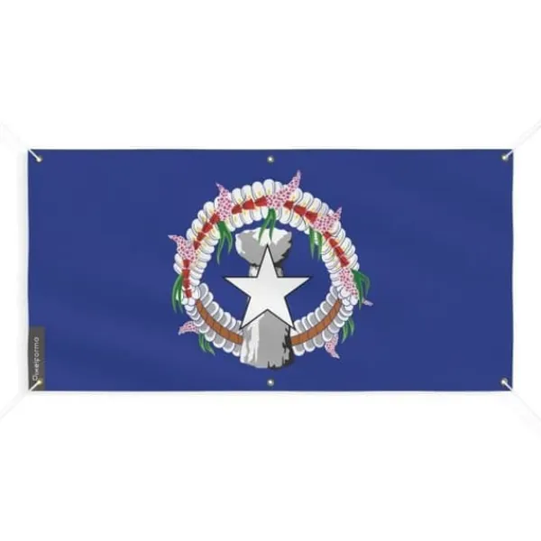 Clearance Nordmarianernas bannerflagga 6 öljetter 170x340cm i polyester Flaggor & Vindstrutar