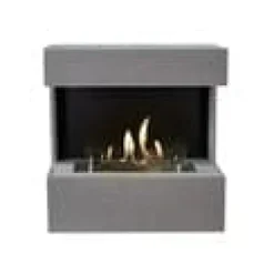 New Nova BC bioetanol väggspis - Betongutseende - 2 KW värme Öppna Spisar