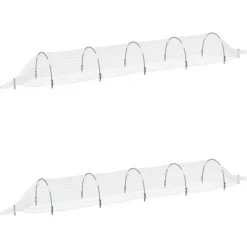Outlet Nättunnlar 2 st 1,5x5 m glasfiber och PP Växthus