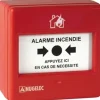 Discount NUGELEC NUG30316 - Membran manuell avtryckare utan indikator Röd projektion Brandlarm