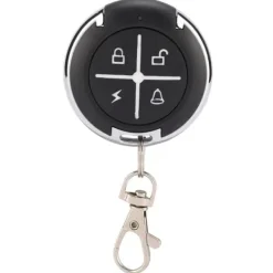 Sale 4-nyckel svart rund automatisk kopieringsgarageport trådlös fjärrkontroll (433MHZ) Skjul, Garage & Carports