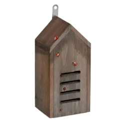Sale Nyckelpigshus, 25x12x10 cm, Brun, Trä För Fåglar & Småvilt