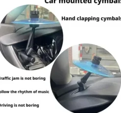 Outlet OBOSOE Bildekoration med Cymbal – Bilens Luftventil Dekoration som Skapar Roliga Ljud För Fåglar & Småvilt