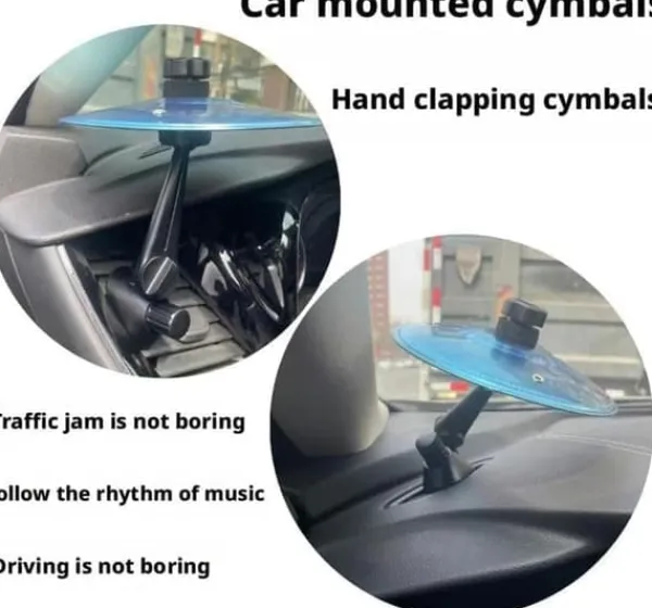 Outlet OBOSOE Bildekoration med Cymbal – Bilens Luftventil Dekoration som Skapar Roliga Ljud För Fåglar & Småvilt