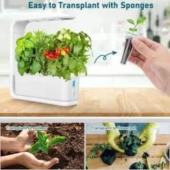 Clearance OBOSOE 161-delars Hydroponisk Odlingsset - Komplett Växtodlingssystem med Frökapslar (Vattenbaserad Odling) Kit För Växt- & Örtplantering