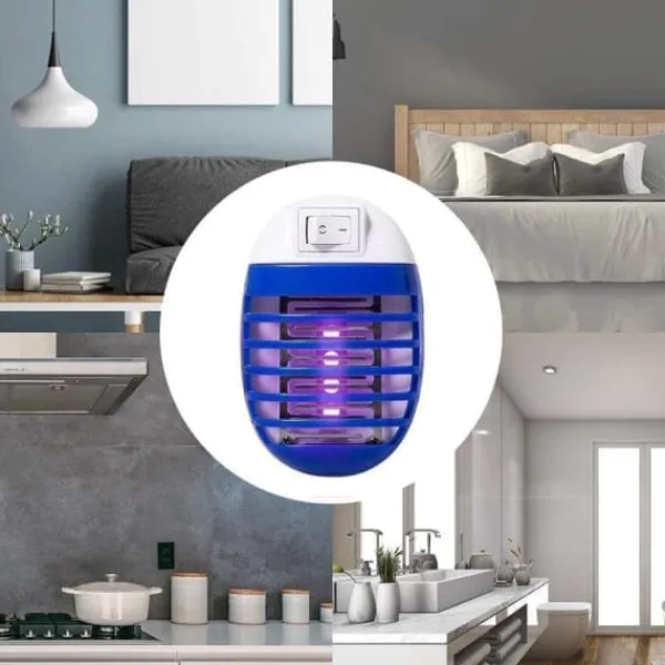 OBOSOE Elektrisk Myggdödare/Insektsdödare 2-pack – Inomhus & Utomhus Myggfångare, Flugdödare med Stickkontakt