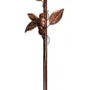 OBOSOE Fågelbad i Metall 76 cm – Stabil 5-delad Bas & Avtagbar Stång, Vintage Design för Trädgård, Uteplats & Gräsmatta