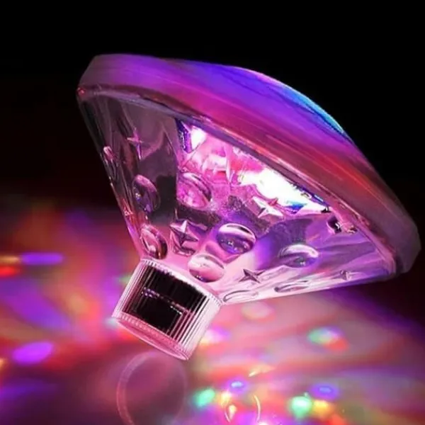 OBOSOE Floating Bath Disco Lights - 7 lägen Led Bath Lights, färgförändrande undervattens Disco Light, Led Lights för pool och festdekoration
