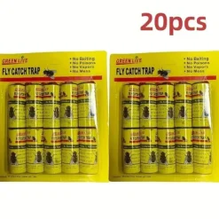 New OBOSOE Flugfälla flugfångare flugpapper rulle 20-pack Flugsmällor
